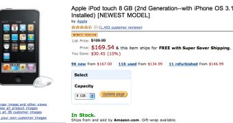 iPod touch offer at Amazon.com - screenshot