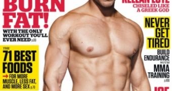 Kellan Lutz shows off his even more muscular physique for the latest issue of Men’s Fitness