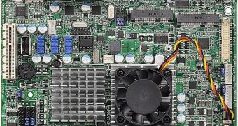 The two motherboards are suited for digital signage or gaming machines