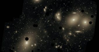 A view of the Virgo cluster, located some 55 million light-years away from Earth