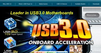 Gigabyte launches microsite dedicated to the USB 3.0 and the company's supporting motherboards