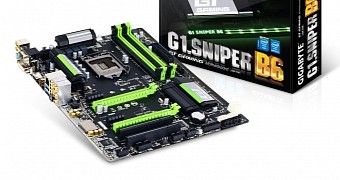Gigabyte G1.Sniper B6 Motherboard Color-Coded for NVIDIA GeForce GTX 980/970 Video Boards