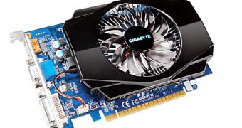 Gigabyte GeForce GT 440 factory overclocked graphics card