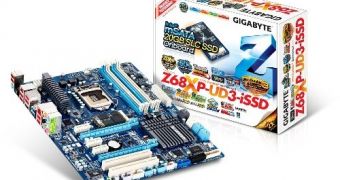 Gigabyte Z68SP-UD3-iSSD LGA 1155 motehrboard with integrated Intel 311 Series SSD
