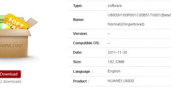 Gingerbread (Beta) for Huawei Ideos X5 Now Available for Download