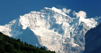 Image of a mountain from the European Alps range