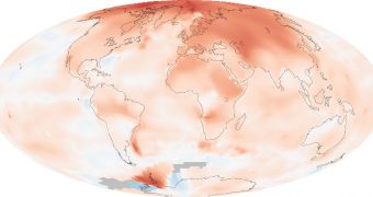 This data graph shows temperature anomalies around the world