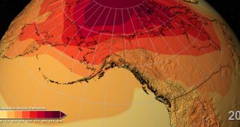 Temperature anomalies (in ºF) estimated to affect Earth by 2099