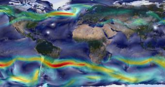 This image shows global wind distribution patterns