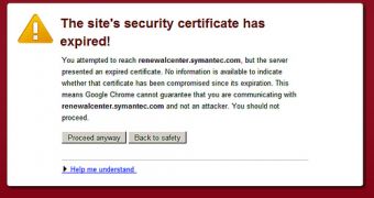 Expired certificate