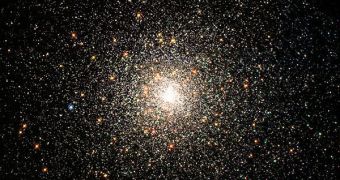 This is the M80 globular cluster, which also features blue stragglers