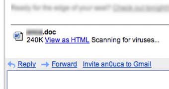 Gmail scanning process