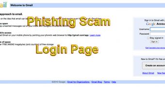 Fake Gmail login page