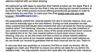 Gmail and Apple partnership scam