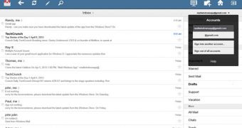 Gmail Touch+ for Windows 8 comes with a very user-friendly interface