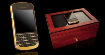 Gold BlackBerry Q10