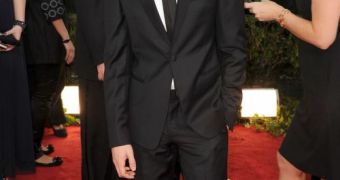 Andrew Garfield on the red carpet at the 2011 Golden Globes