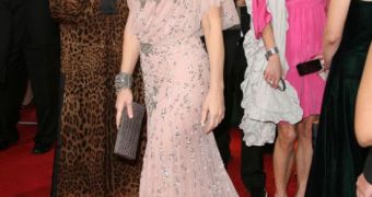 Sandra Bullock on the red carpet at the Golden Globes 2011