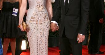 Nicole Kidman on the red carpet at the Golden Globes 2012