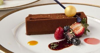 The dessert guests will have at the Golden Globes 2012, as created by Chef Thomas hanzi