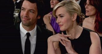 Kate Winslet and Ned Rocknroll make first public appearance at the Golden Globes 2012