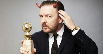 Ricky Gervais hosted the Golden Globes for a third time in 2012