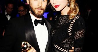 Jared Leto and Taylor Swift at the Golden Globes 2014