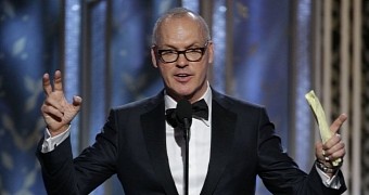 Michael Keaton wins Best Lead Actor in a Comedy at the Golden Globes 2015