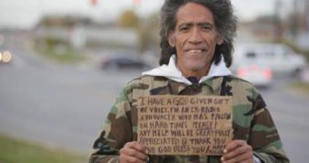 Ted Williams, the homeless man with the golden voice, has made his TV debut in Kraft ad