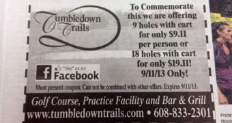 The Tumbledown Trails Golf Course offer 9/11 discount