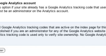 You can verify a website with Google Analytics