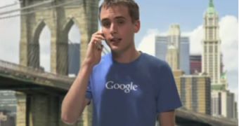 A screenshot from Google's video demonstration of the Mobile App