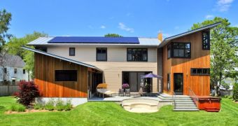 Home fitted with SunPower solar panels