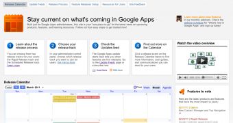 The What's New page for Google Apps