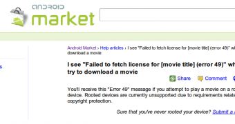 Google blocks rooted devices from accessing the new movie rental service