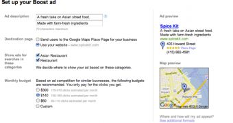 Setting up a Google Boost campaign