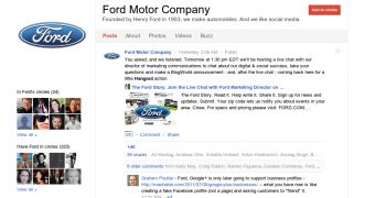 Ford was one of the first big brands to set up shop on Google+