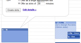 Appointment slots in Google Calendar