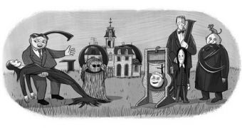 The Addams Family and the Google logo