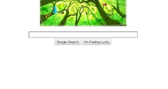 The Google Earth Day homepage