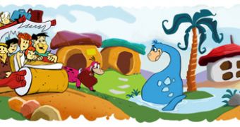 The Flintstones doodle on Google