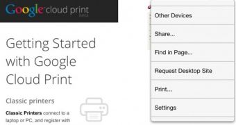 Google Chrome printing demo