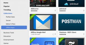 The new Offline Apps in the Chrome Web Store