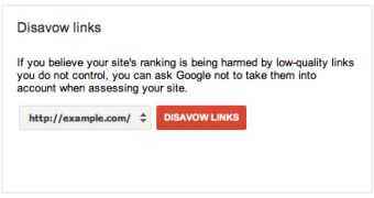 The Disavow Links tool in Webmaster Tools