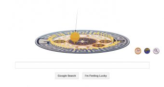 The Earth rotation experiment recreated by Google