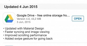 Google Drive for iOS Gets Material Design, Faster Syncing, and Improved Scrolling
