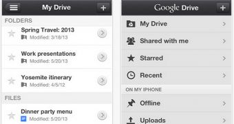 Google Drive screenshots