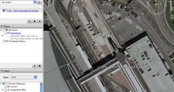 The JFK Airport on Google Earth
