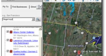 Google Earth's interface