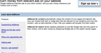 This is how the latest version of Firefox shows the AdSense page